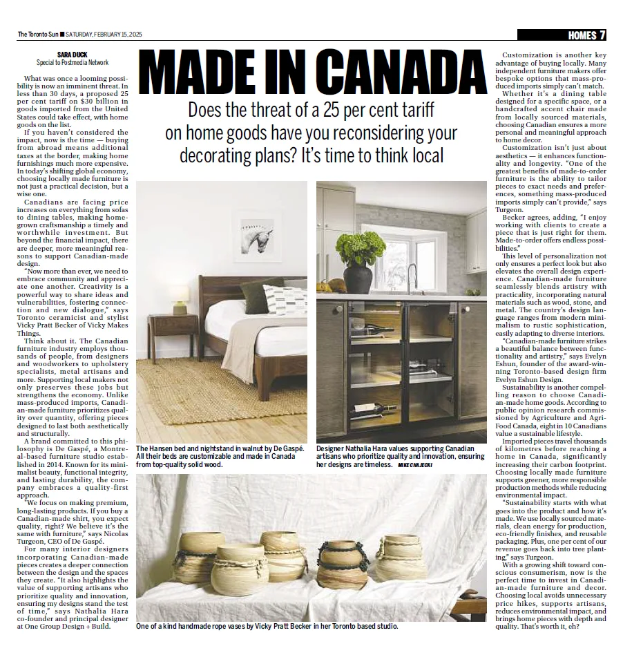 Toronto Sun, Made in Canada, tearsheet