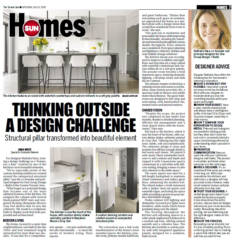 Toronto Sun, Thinking outside the design challenge, tearsheet