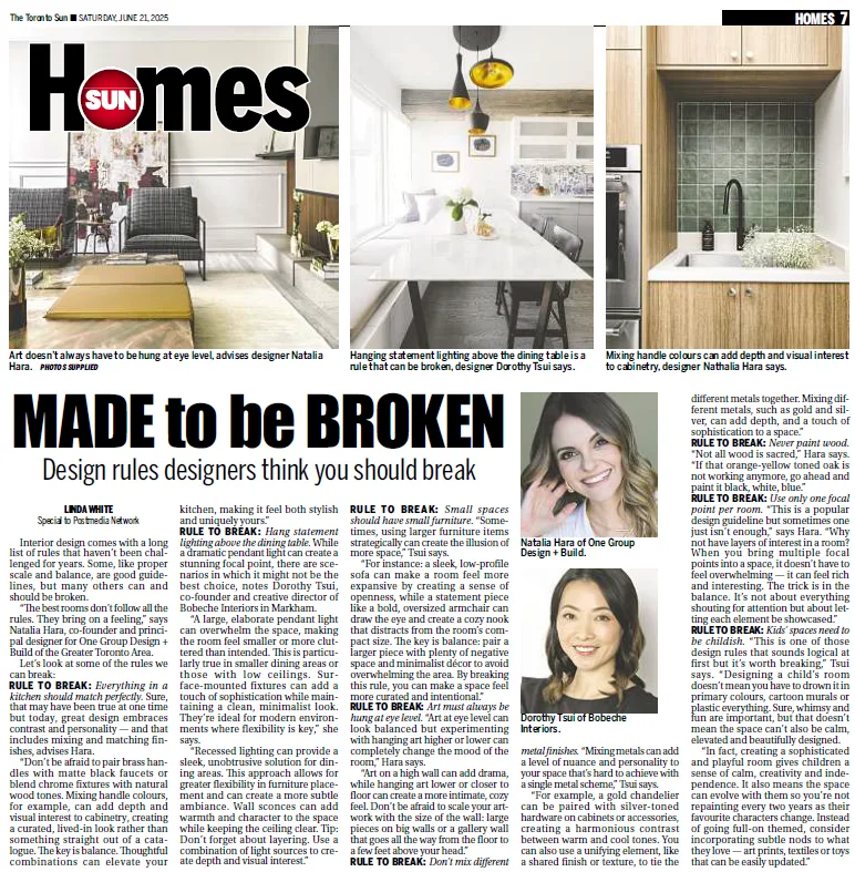 Toronto Sun, Design rules that are made to be broken, tearsheet
